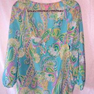 Lilly Pulitzer M Silk Top
